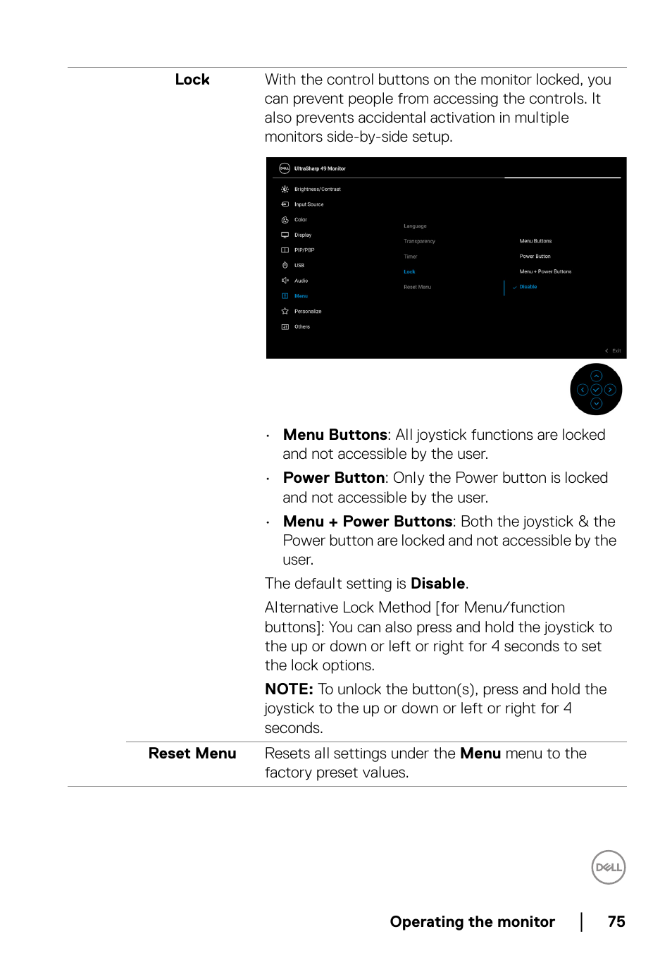 Dell UltraSharp 49 U4924DW 49" WQHD Ultrawide Curved Monitor User Manual | Page 75 / 103