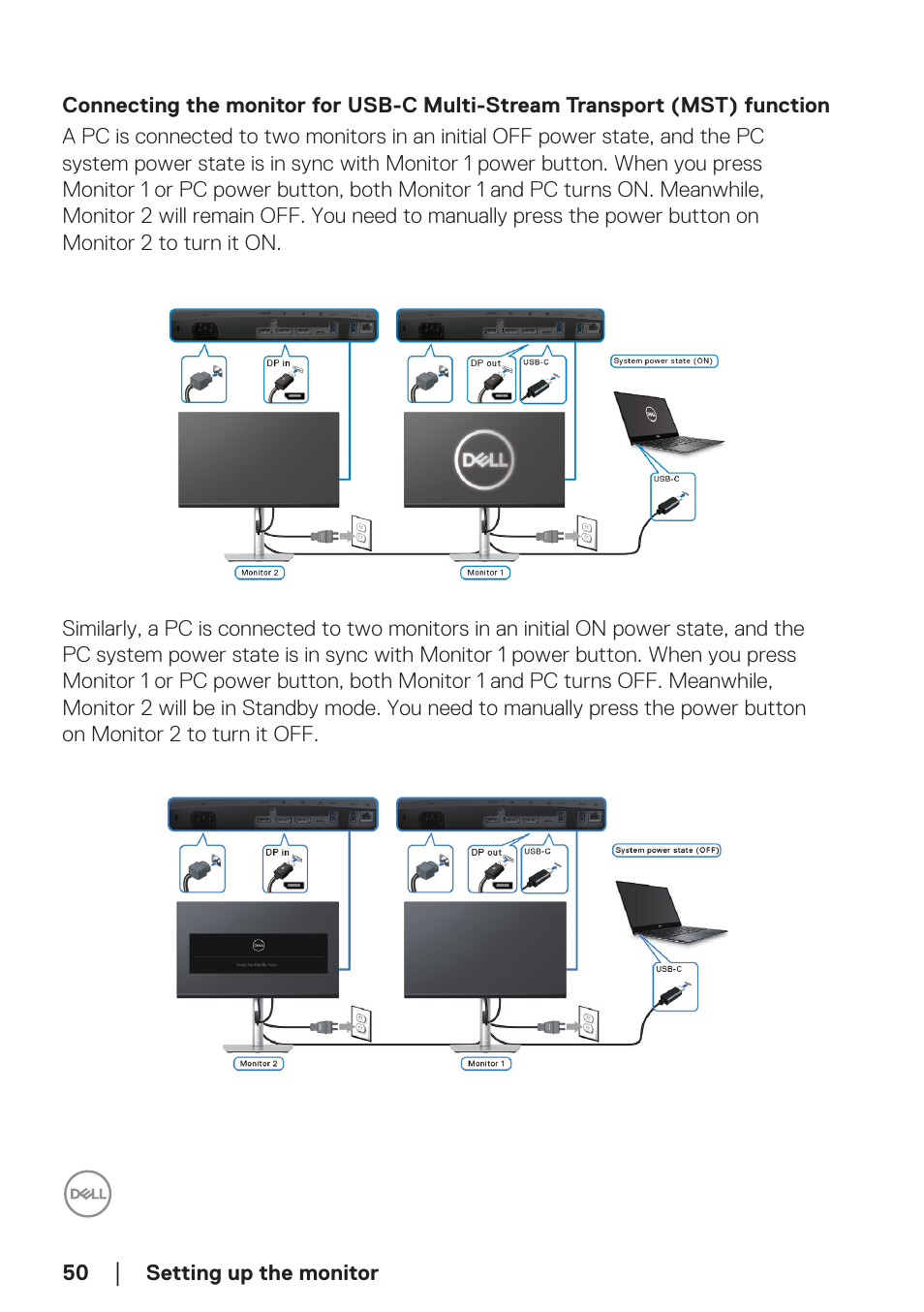 Dell P2723DE 27" 1440p USB Type-C Hub Monitor User Manual | Page 50 / 94