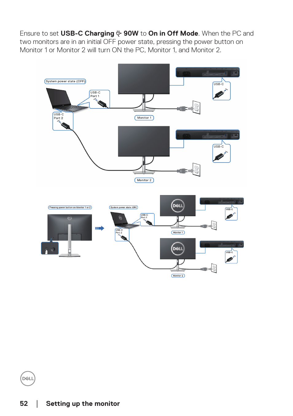 Dell P2723DE 27" 1440p USB Type-C Hub Monitor User Manual | Page 52 / 94