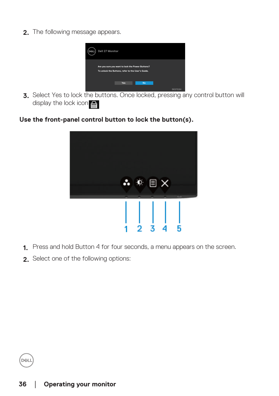 Dell SE2722H 27" 16:9 LCD Monitor User Manual | Page 36 / 63