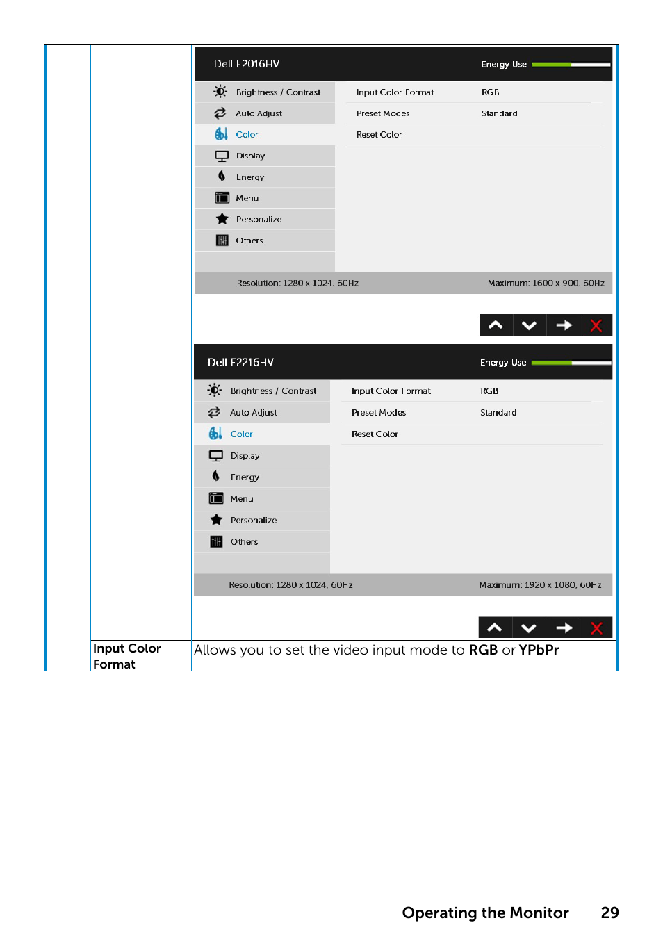 Dell E1916HV 19" 16:9 LCD Monitor User Manual | Page 29 / 72