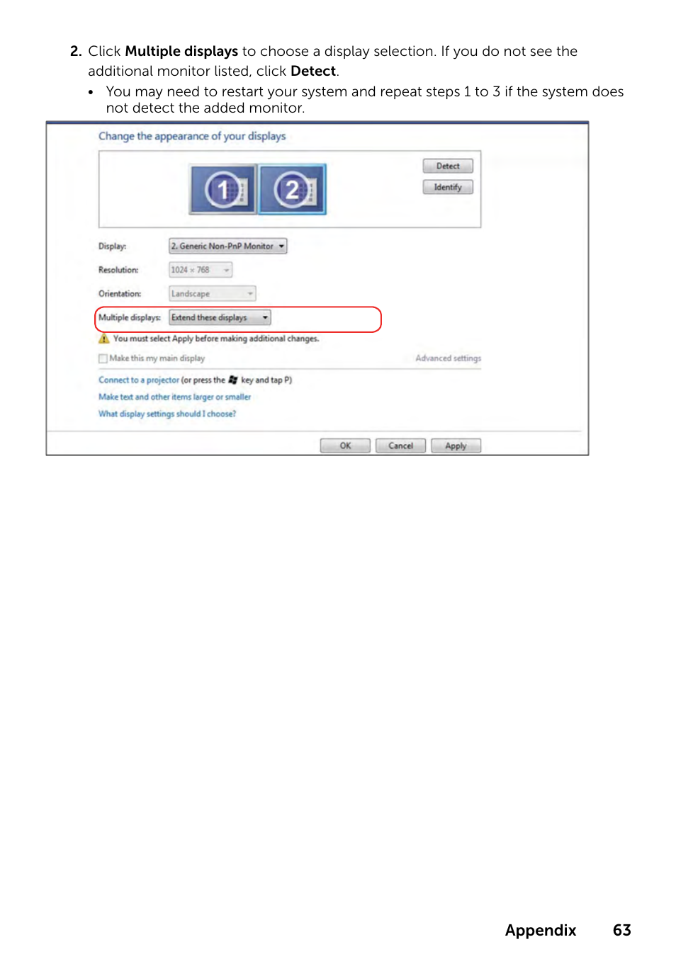 Dell E1916HV 19" 16:9 LCD Monitor User Manual | Page 63 / 72