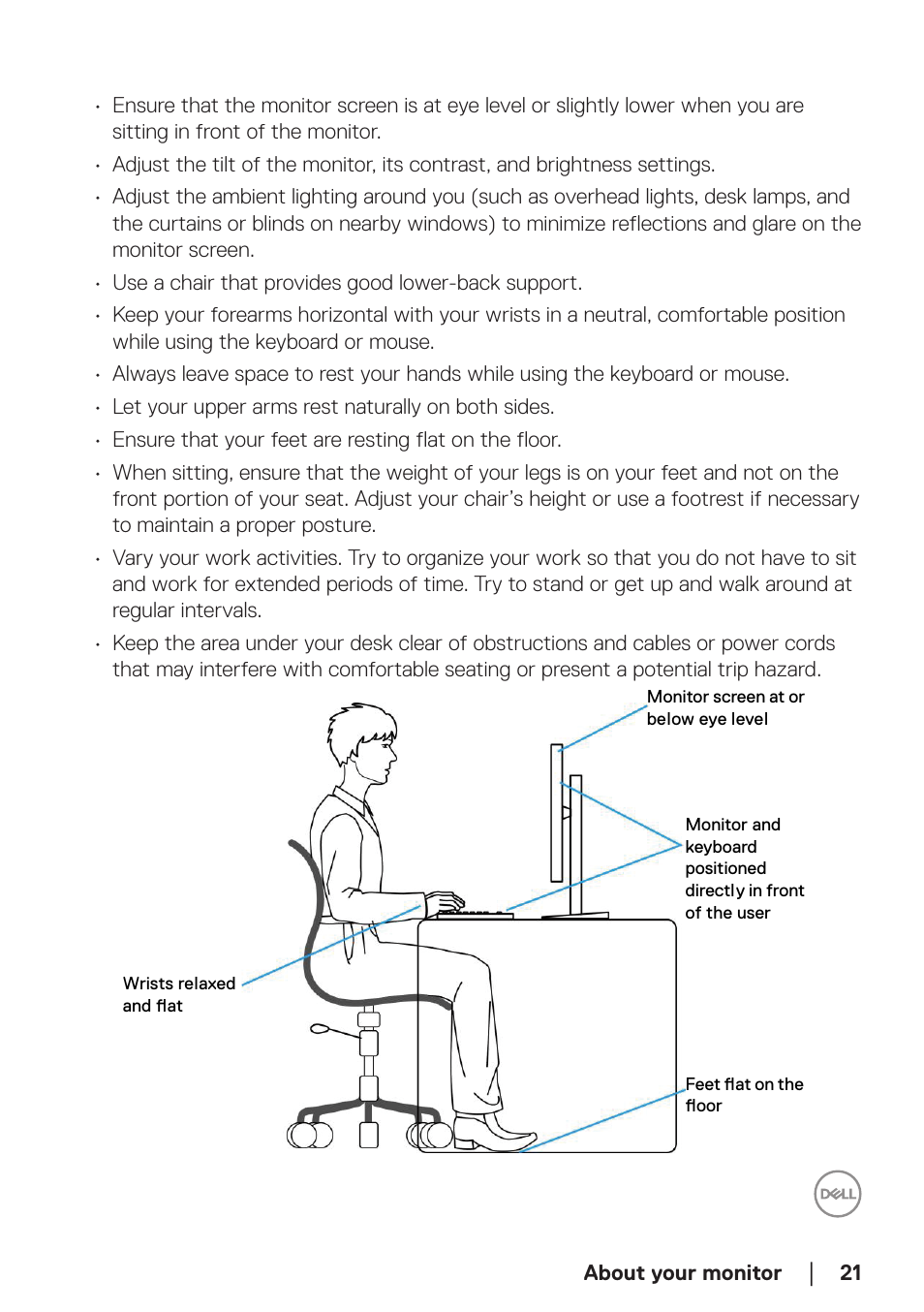 Dell E2723H 27" Monitor User Manual | Page 21 / 63