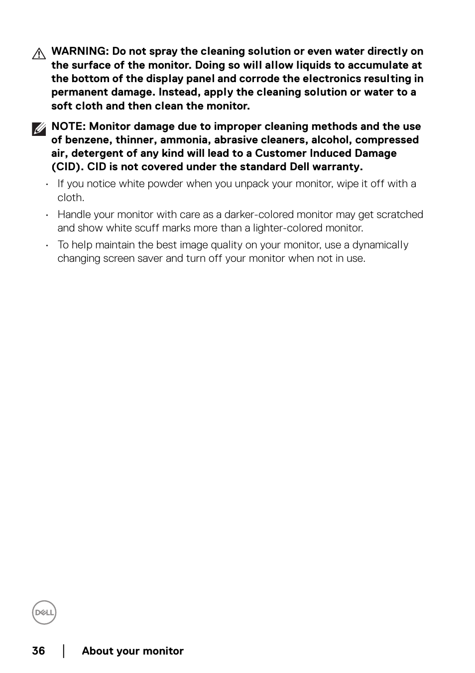 Dell UltraSharp 38" 1600p Curved Monitor User Manual | Page 36 / 96