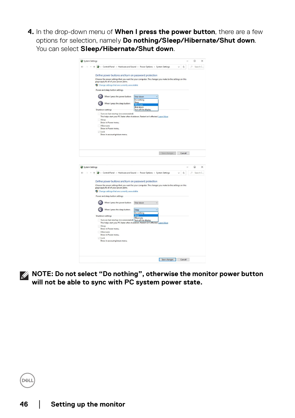 Dell UltraSharp 38" 1600p Curved Monitor User Manual | Page 46 / 96