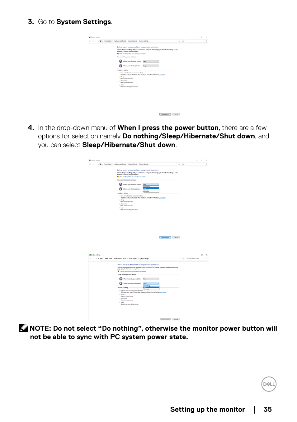 Dell P2723QE 27" 4K UHD USB Type-C Hub Monitor User Manual | Page 35 / 79