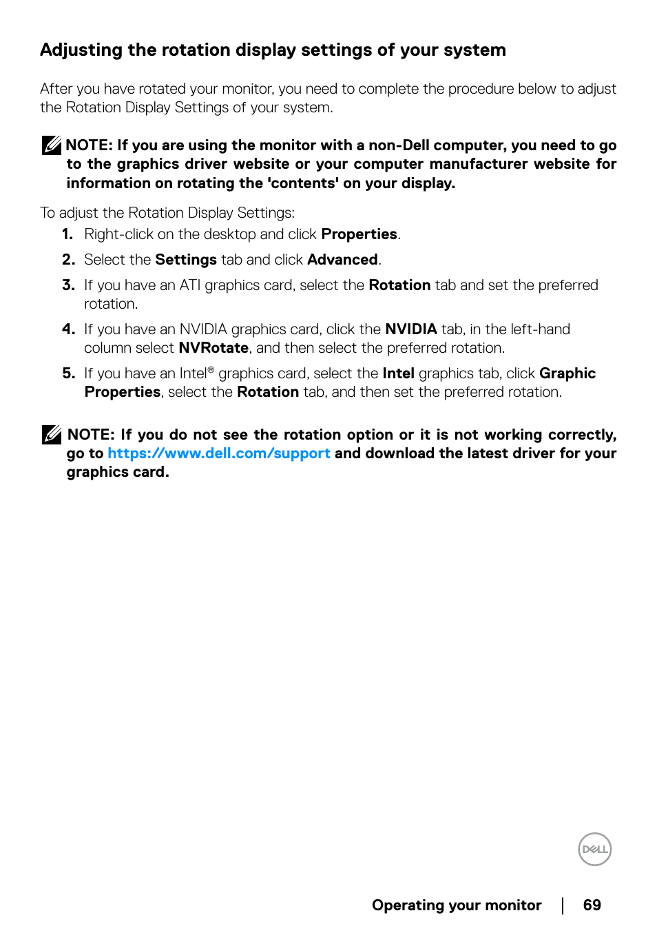 Dell P2723QE 27" 4K UHD USB Type-C Hub Monitor User Manual | Page 69 / 79