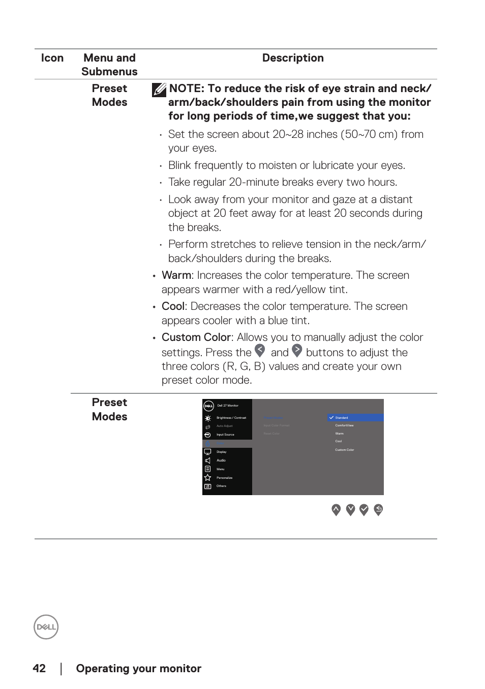 Dell E2724HS 27" Monitor User Manual | Page 42 / 63