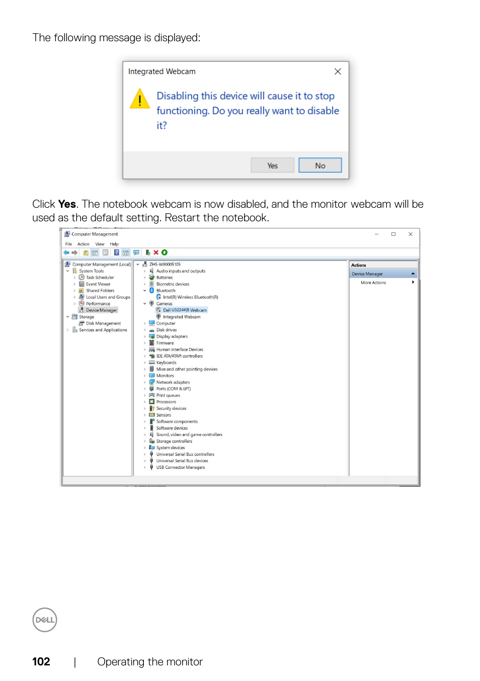 Dell UltraSharp 32" 6K HDR Video Conferencing Monitor User Manual | Page 102 / 123