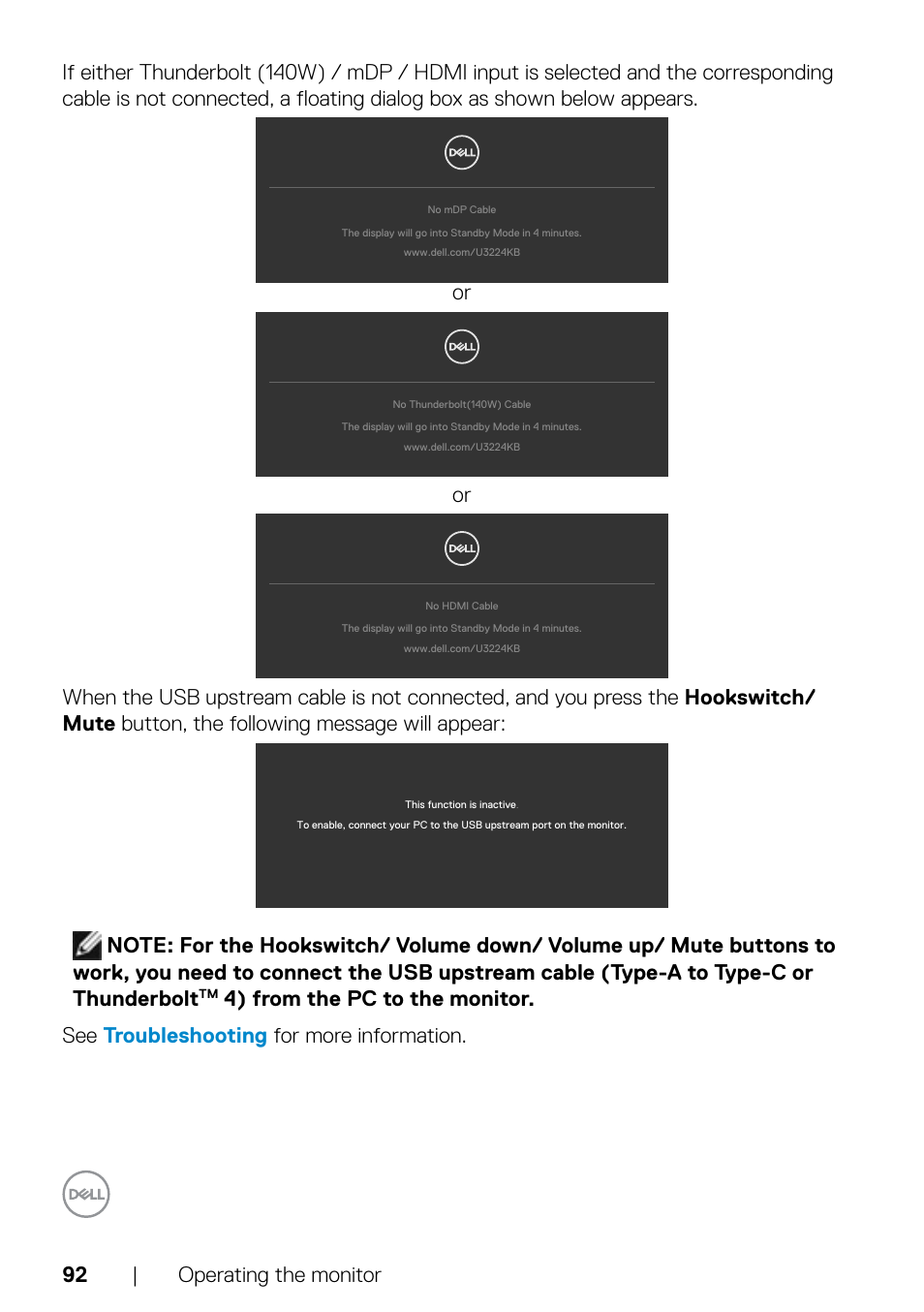 Dell UltraSharp 32" 6K HDR Video Conferencing Monitor User Manual | Page 92 / 123