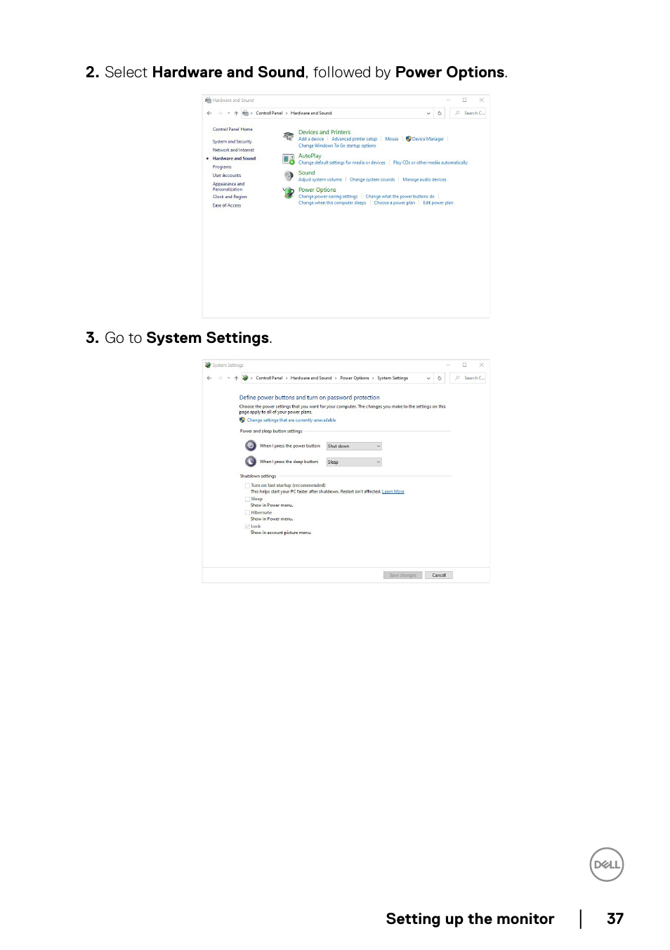 Dell P2223HC 21.5" 16:9 IPS Monitor User Manual | Page 37 / 82