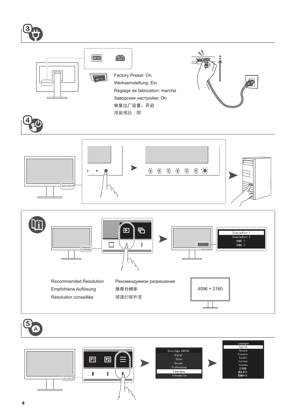 Eizo ColorEdge CG319X 31.1" 17:9 Hardware Calibration IPS Monitor User Manual | Page 4 / 8