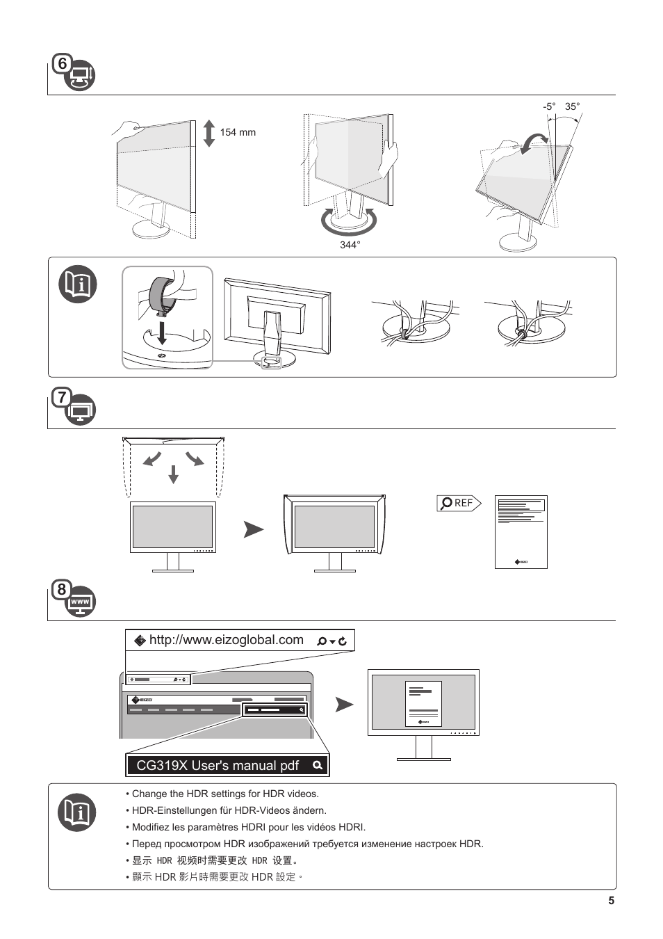 Eizo ColorEdge CG319X 31.1" 17:9 Hardware Calibration IPS Monitor User Manual | Page 5 / 8