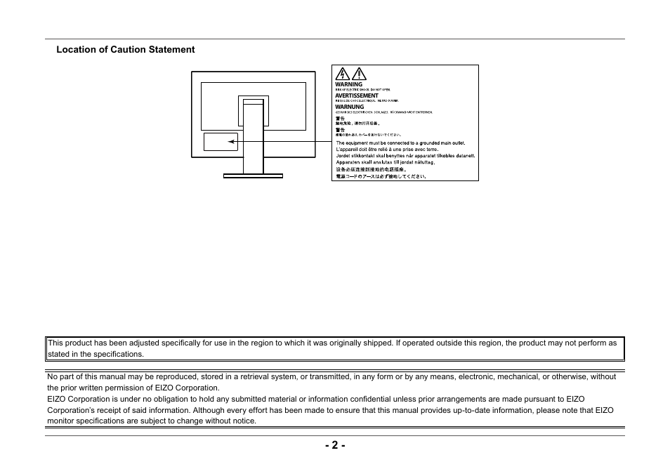 Eizo ColorEdge CG2420 24" 16:10 Hardware Calibration IPS Monitor User Manual | Page 2 / 68