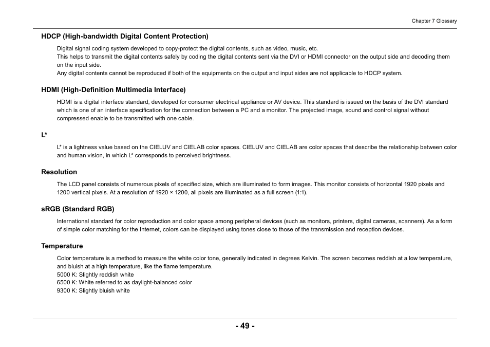 Eizo ColorEdge CG2420 24" 16:10 Hardware Calibration IPS Monitor User Manual | Page 49 / 68