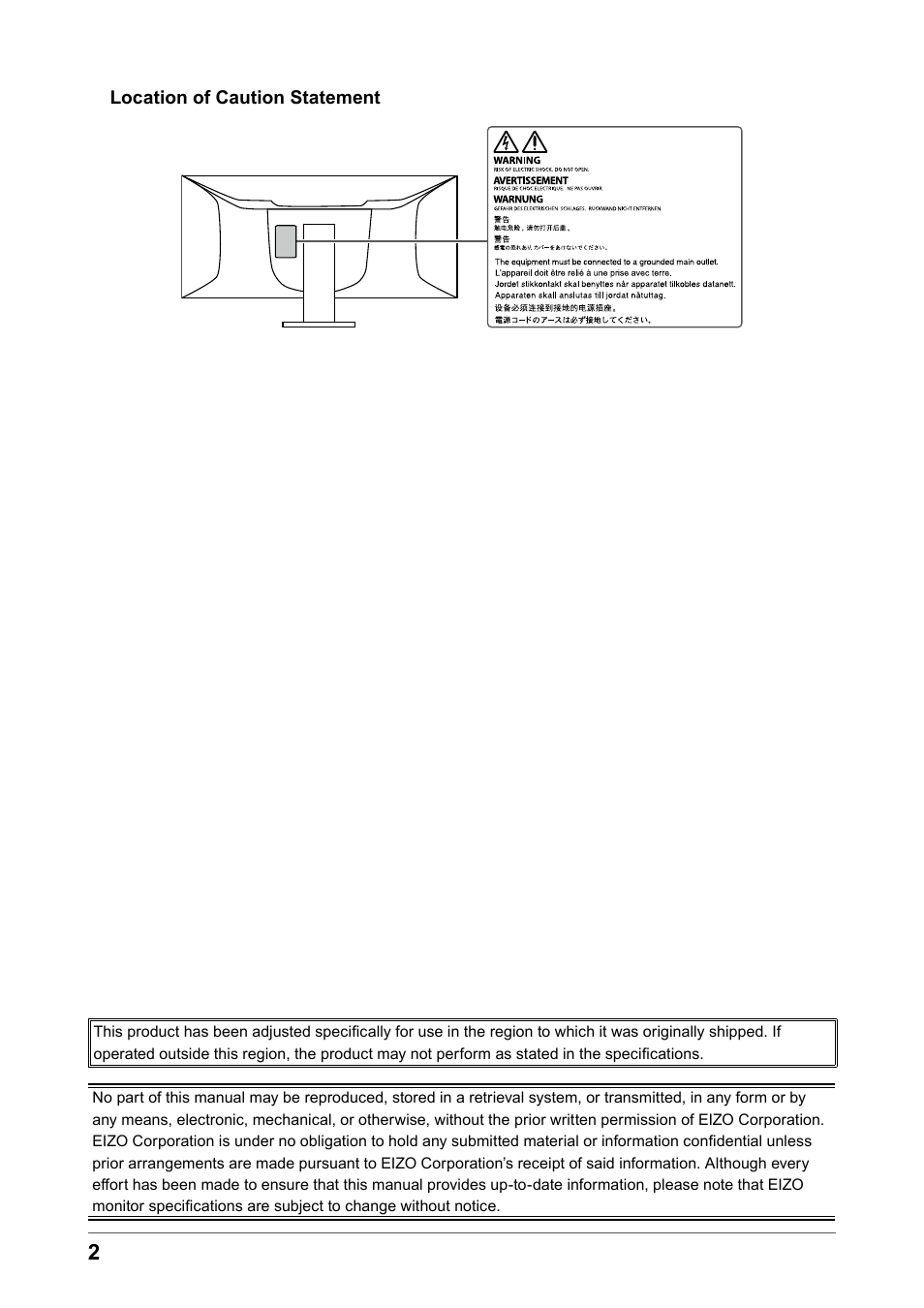 Eizo FlexScan EV3895FX-BK 37.5" 24:10 Ultrawide Curved IPS Monitor (Black) User Manual | Page 2 / 49