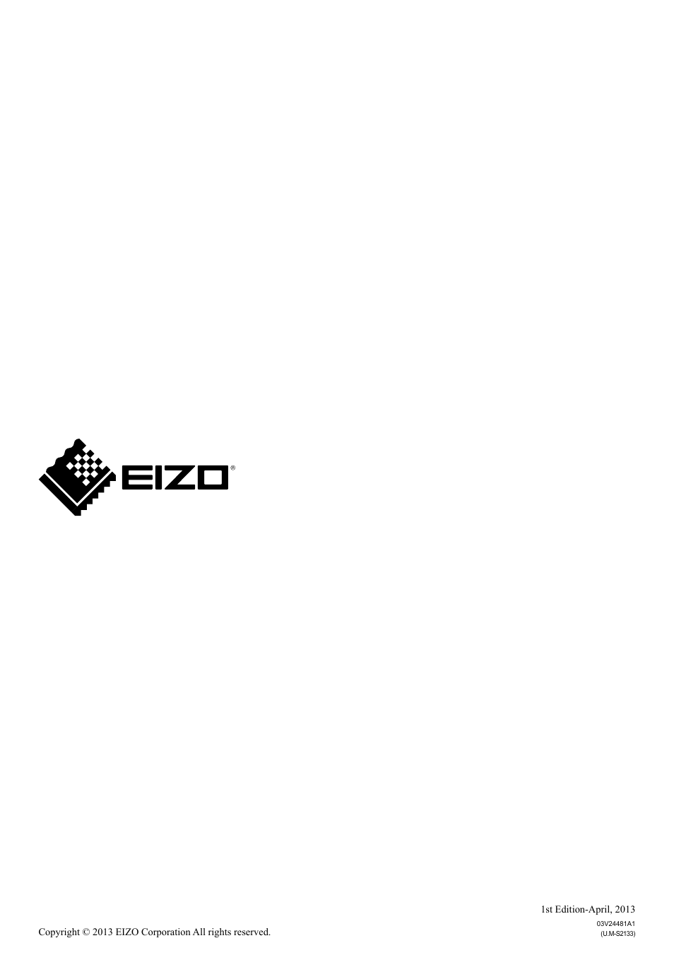 Eizo Flexscan S2133 21.3" 4:3 IPS Monitor User Manual | Page 62 / 62