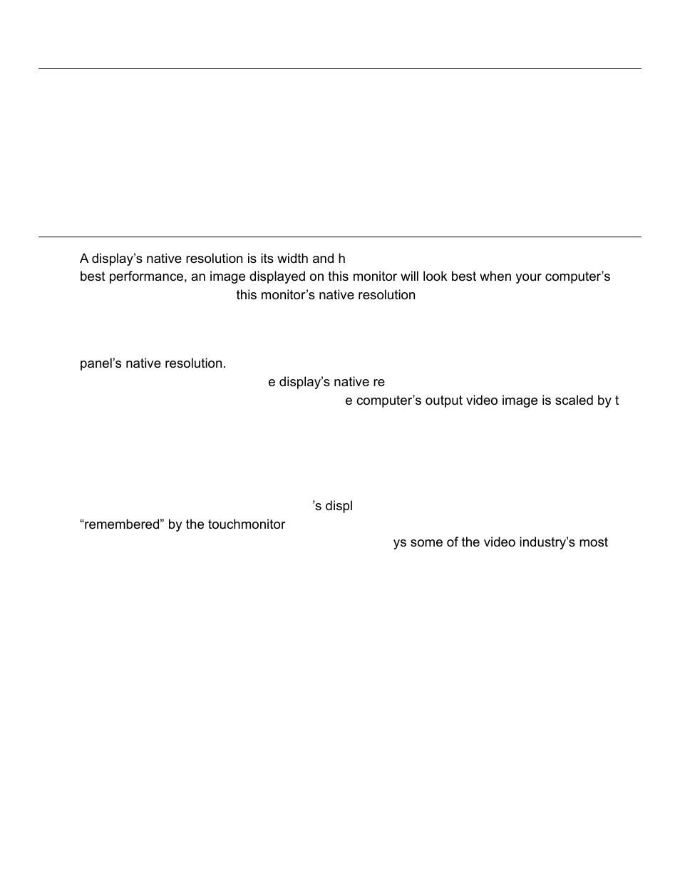 Gesture support, Video | Elo TouchSystems M-Series 2002L 19.5" LCD Touchscreen Monitor User Manual | Page 12 / 24