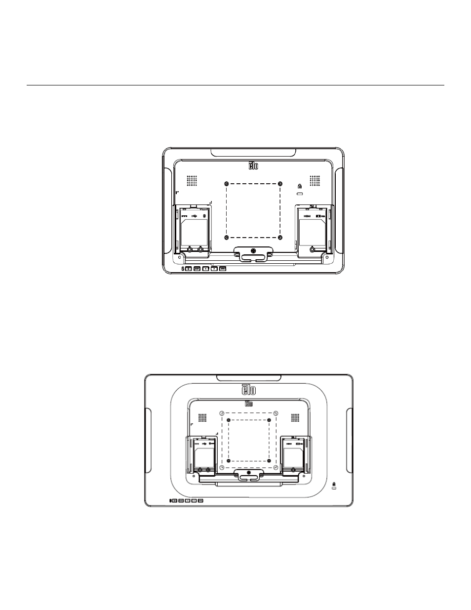Chapter 3: mounting, Rear vesa mount | Elo TouchSystems M-Series 2002L 19.5" LCD Touchscreen Monitor User Manual | Page 9 / 24