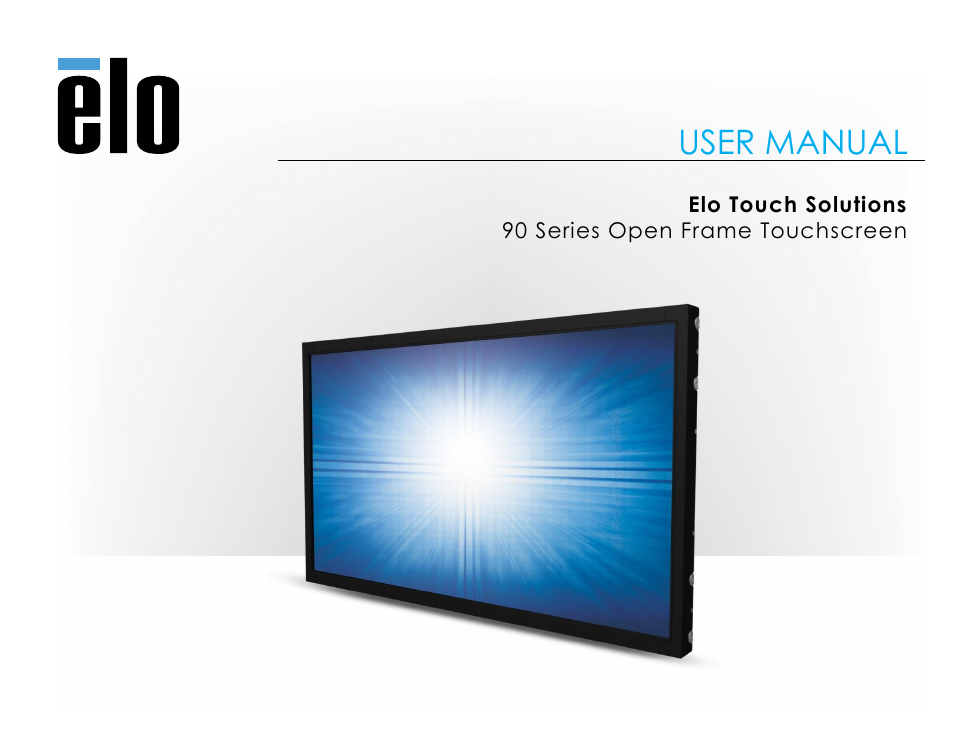 Elo TouchSystems 19" 1990L Open-Frame LCD Touchscreen Monitor User Manual | 24 pages