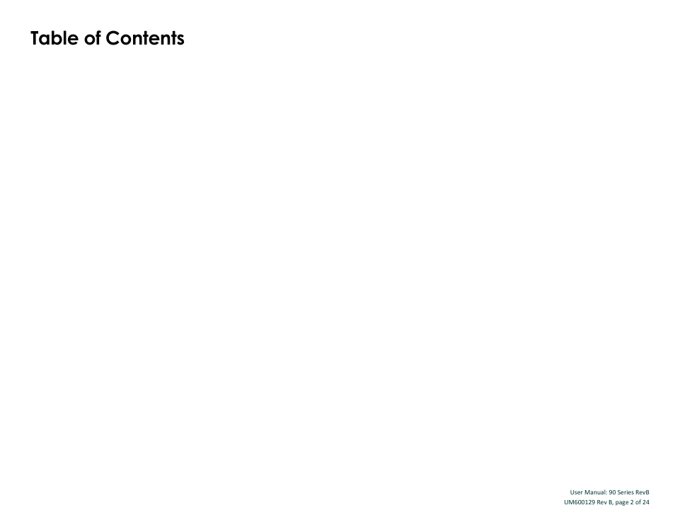 Elo TouchSystems 19" 1990L Open-Frame LCD Touchscreen Monitor User Manual | Page 3 / 24