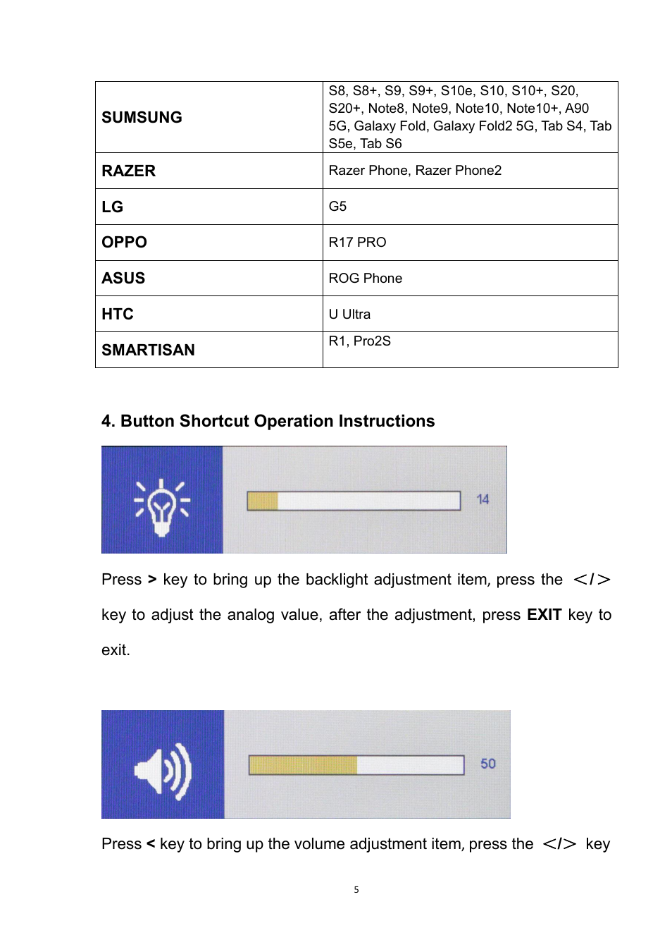 Feelworld DH101 10.1" Portable Multi-Touch Monitor User Manual | Page 6 / 11
