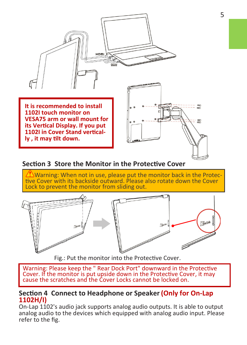 GeChic On-Lap 1102E 11.6" 16:9 Portable IPS Monitor User Manual | Page 11 / 44