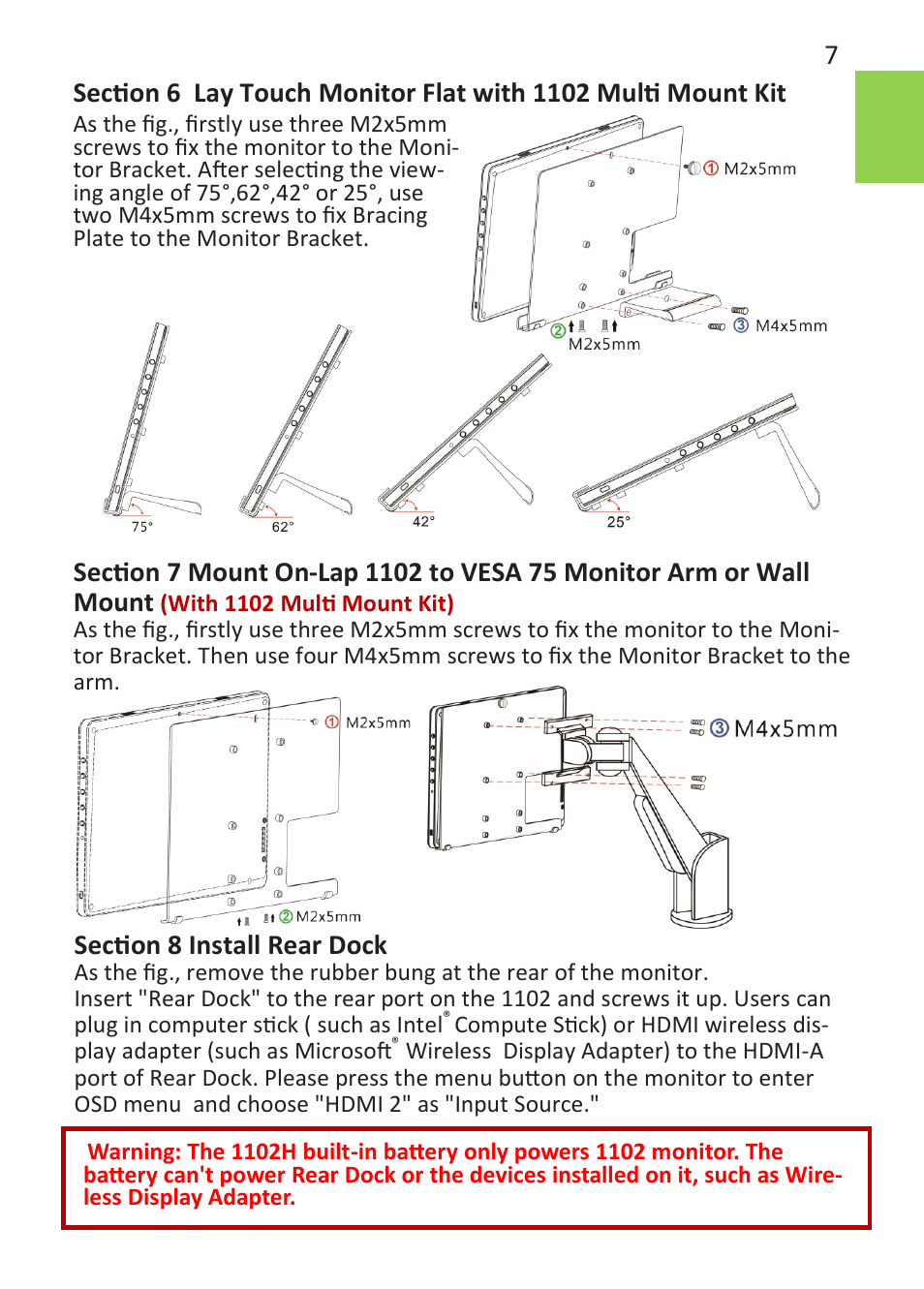 GeChic On-Lap 1102E 11.6" 16:9 Portable IPS Monitor User Manual | Page 13 / 44