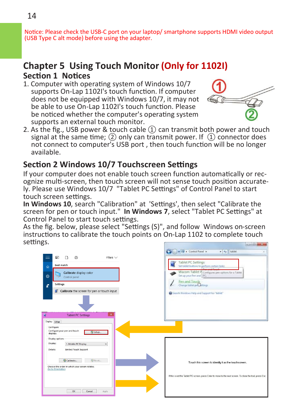 GeChic On-Lap 1102E 11.6" 16:9 Portable IPS Monitor User Manual | Page 20 / 44