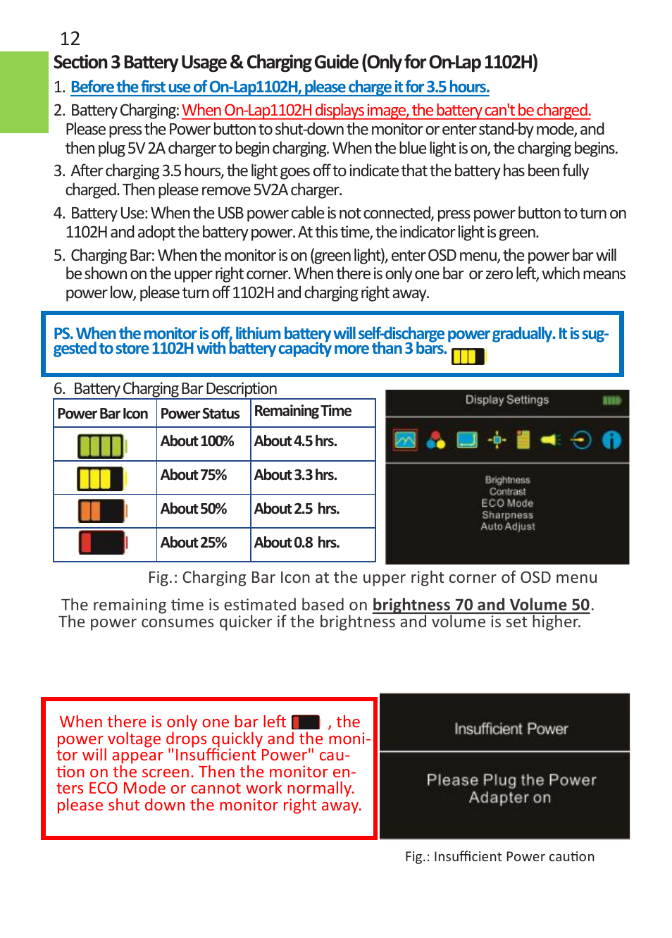 GeChic 1102I 11.6" 16:9 Portable Touchscreen LCD Monitor User Manual | Page 18 / 44