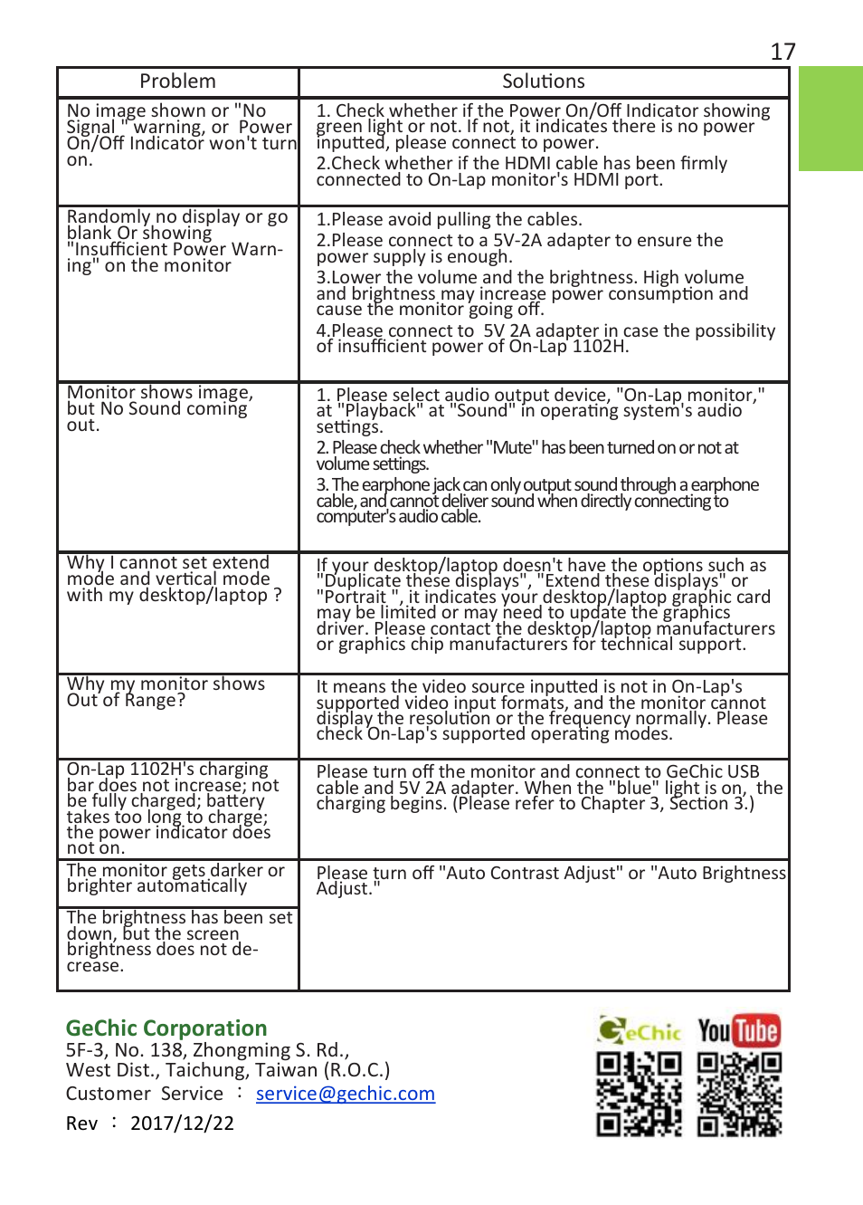 Gechic corporation | GeChic 1102I 11.6" 16:9 Portable Touchscreen LCD Monitor User Manual | Page 23 / 44