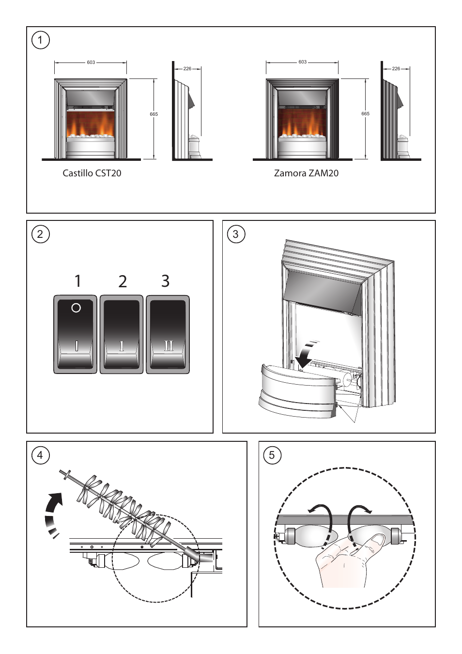 Dimplex ZAMORA ZAM20 User Manual | Page 2 / 4
