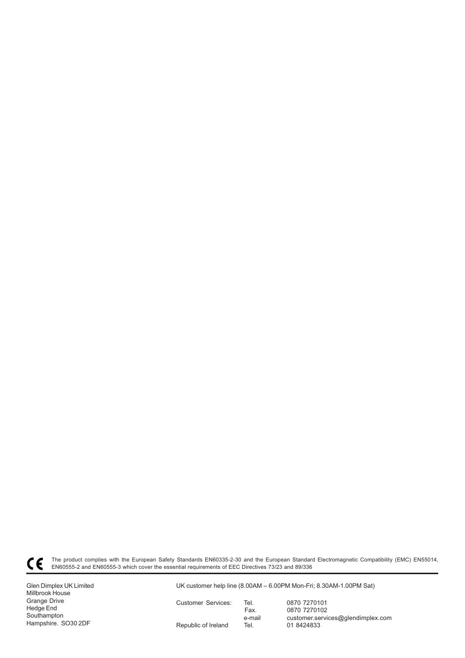 Dimplex ZAMORA ZAM20 User Manual | Page 4 / 4