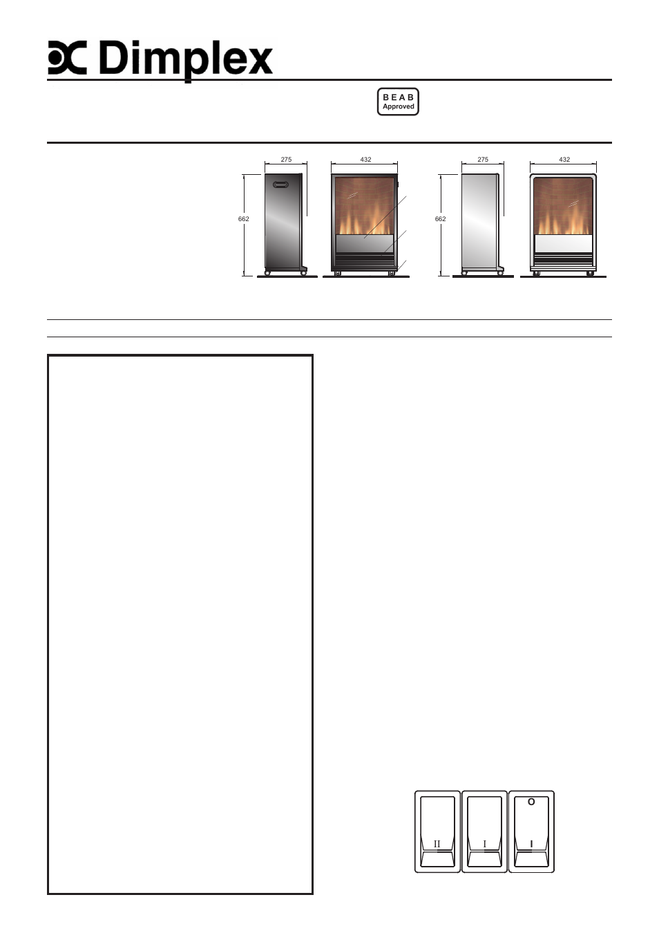 Dimplex LAG20 User Manual | 2 pages