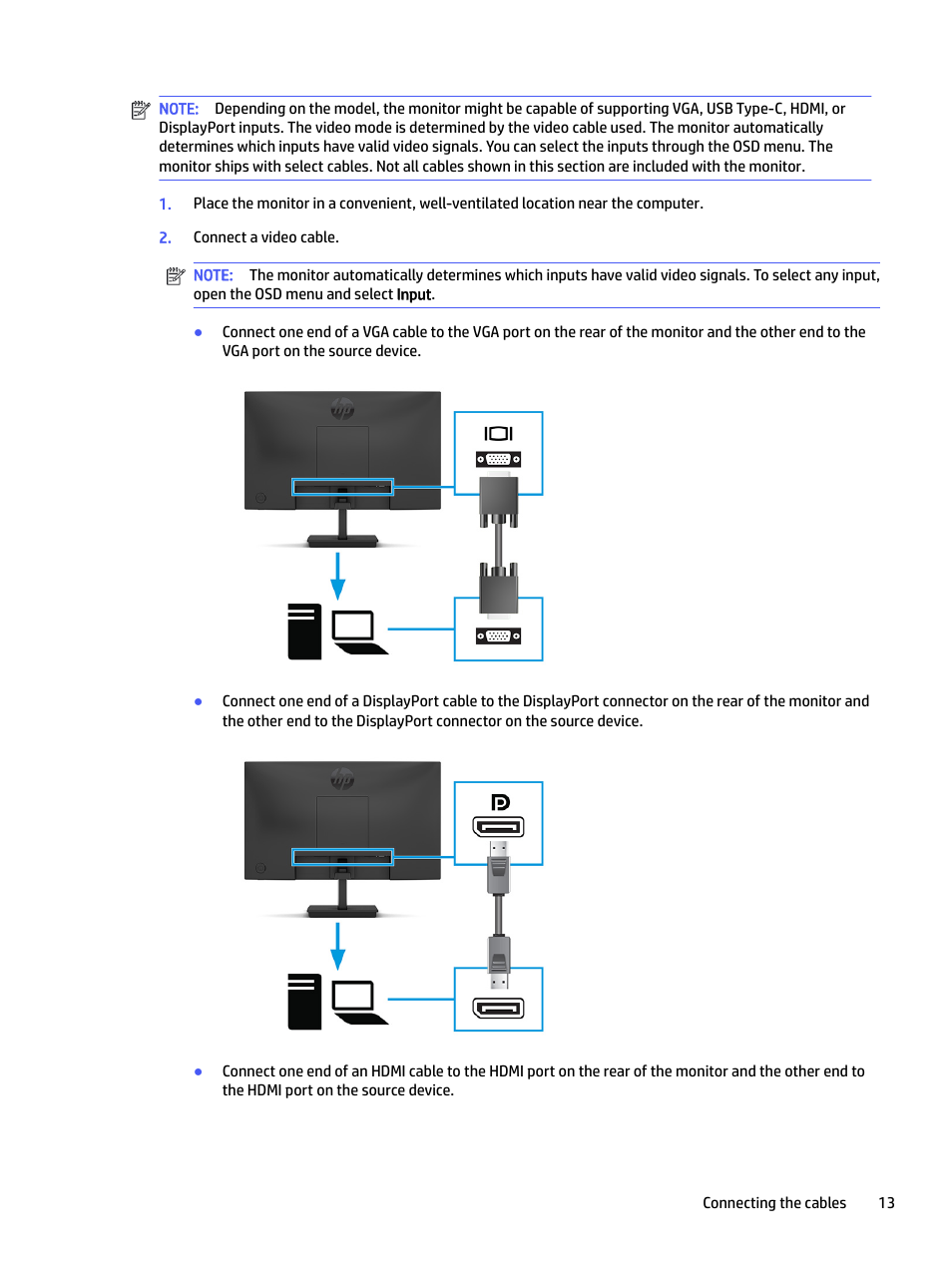 HP P22 G5 21.5" Monitor User Manual | Page 19 / 54