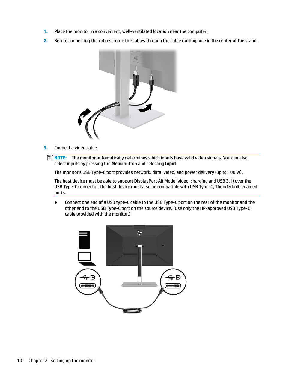 HP E27d G4 27" 16:9 Advanced Docking IPS Monitor User Manual | Page 18 / 52