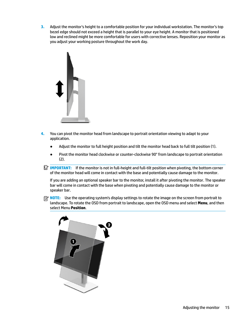 HP E27d G4 27" 16:9 Advanced Docking IPS Monitor User Manual | Page 23 / 52