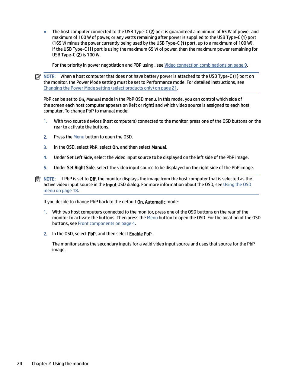 HP Z40c G3 39.7" 21:9 Curved 5K IPS Monitor User Manual | Page 29 / 45
