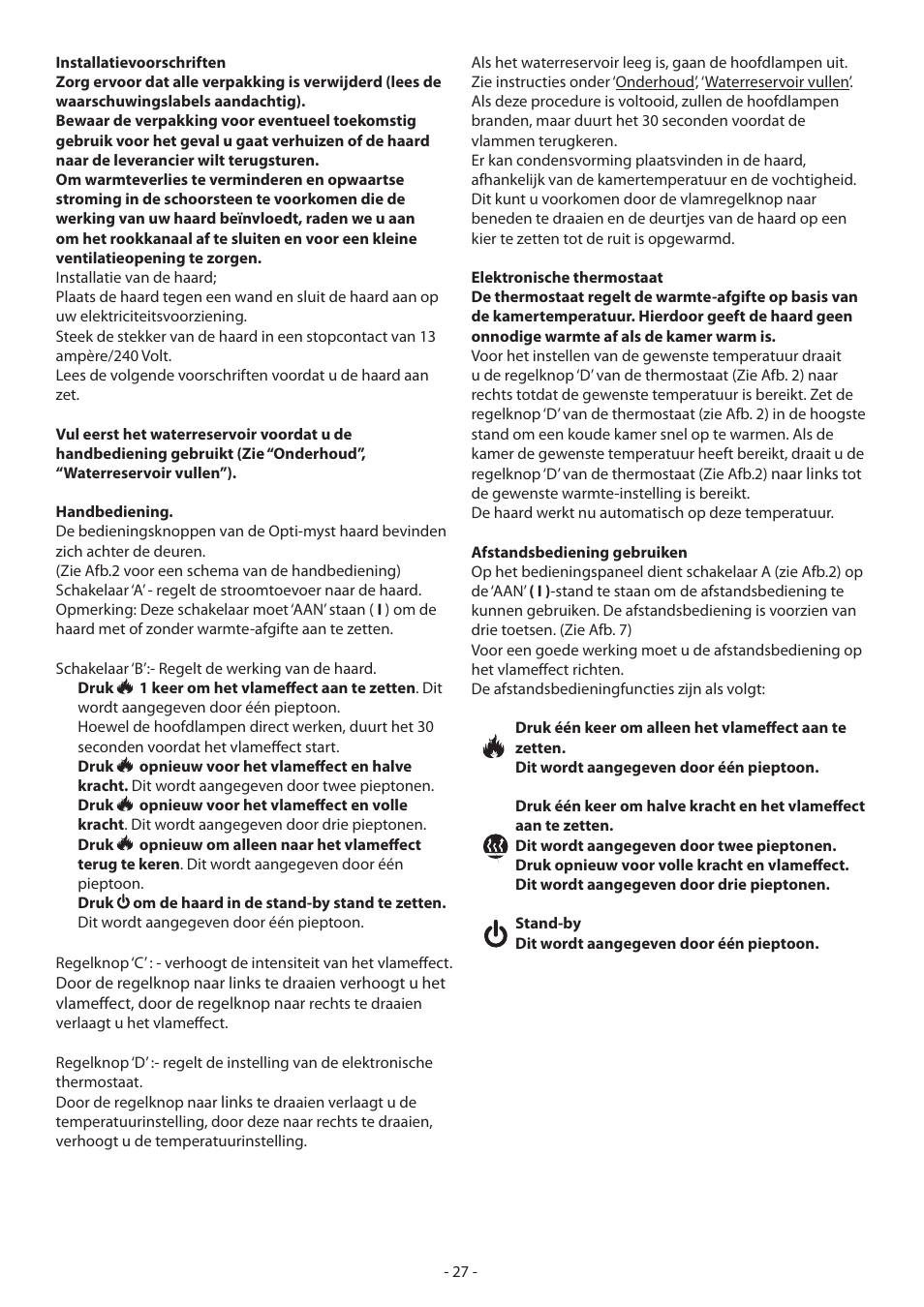 Dimplex CASSINGTON EN55014 User Manual | Page 33 / 52