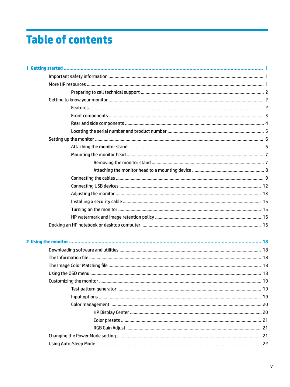 HP Z31x 31.1" 17:9 DreamColor Studio Cinema 4K IPS Display User Manual | Page 5 / 45