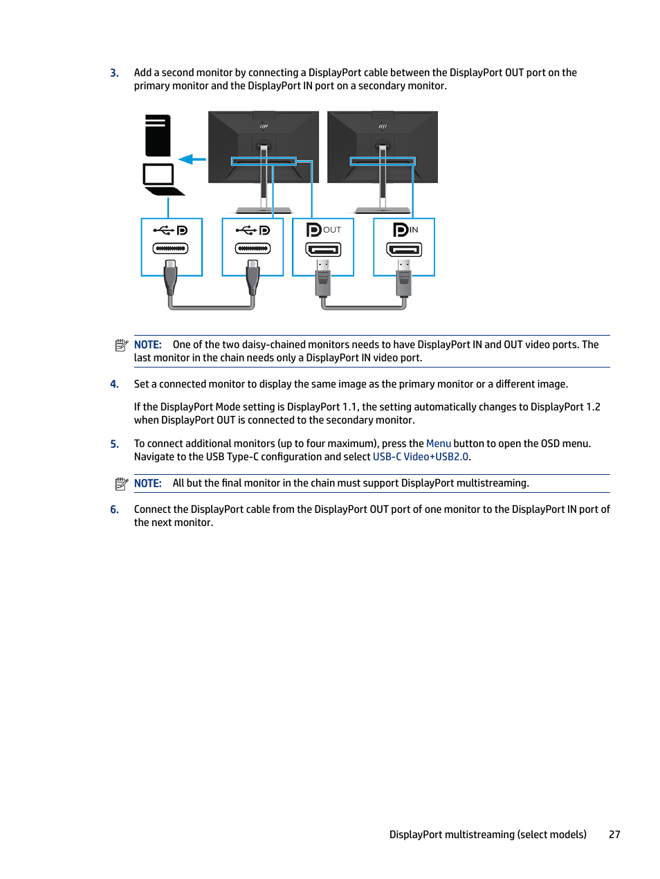 HP E27m 27" 16:9 IPS Monitor with USB Type-C Docking User Manual | Page 33 / 50