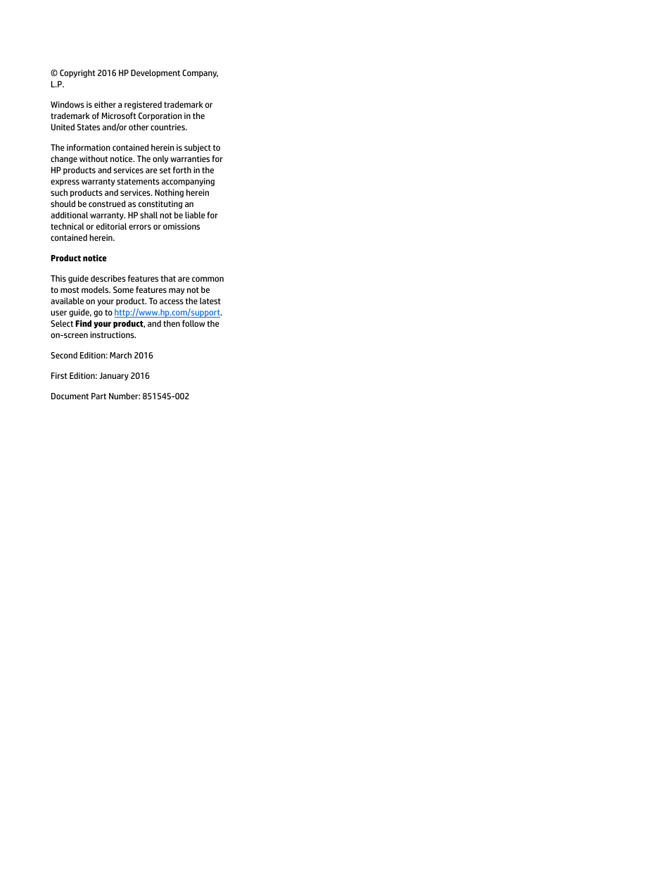 HP L7016t 15.6" Retail Multi-Touch TN Monitor User Manual | Page 2 / 34