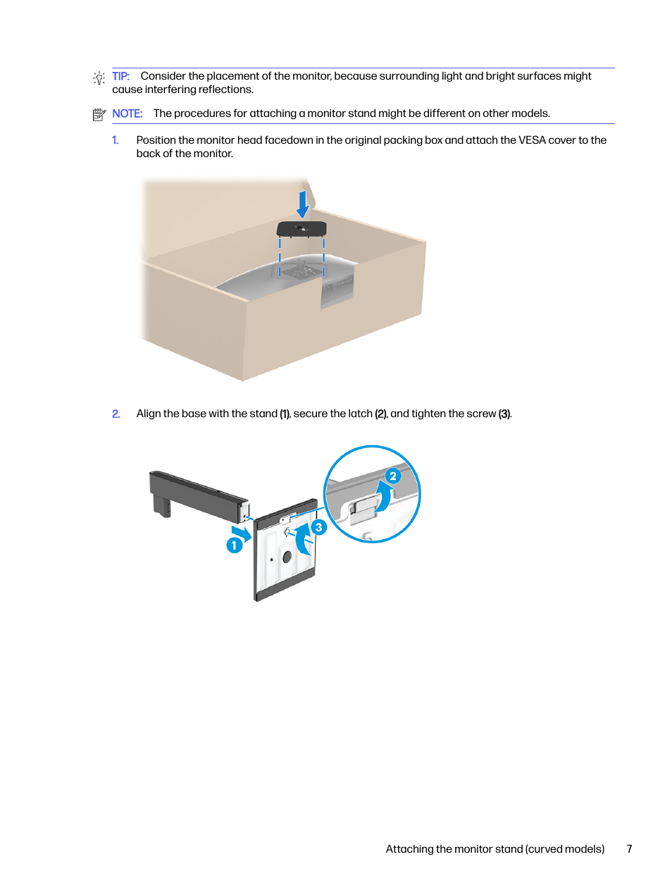 HP OMEN 32q 31.5" QHD HDR 165 Hz Gaming Monitor User Manual | Page 12 / 47