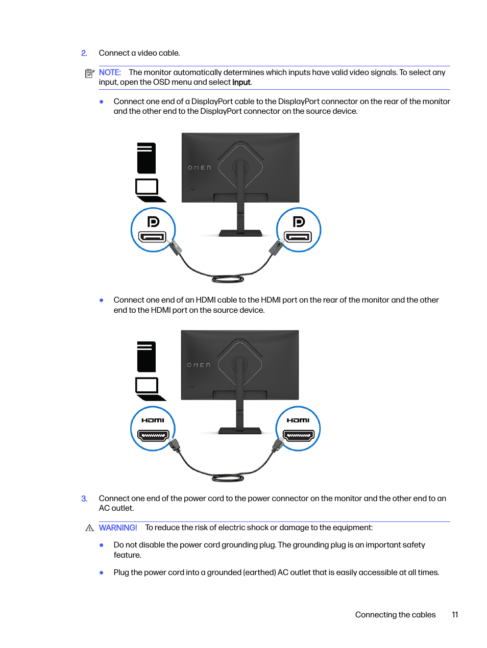 HP OMEN 32q 31.5" QHD HDR 165 Hz Gaming Monitor User Manual | Page 16 / 47