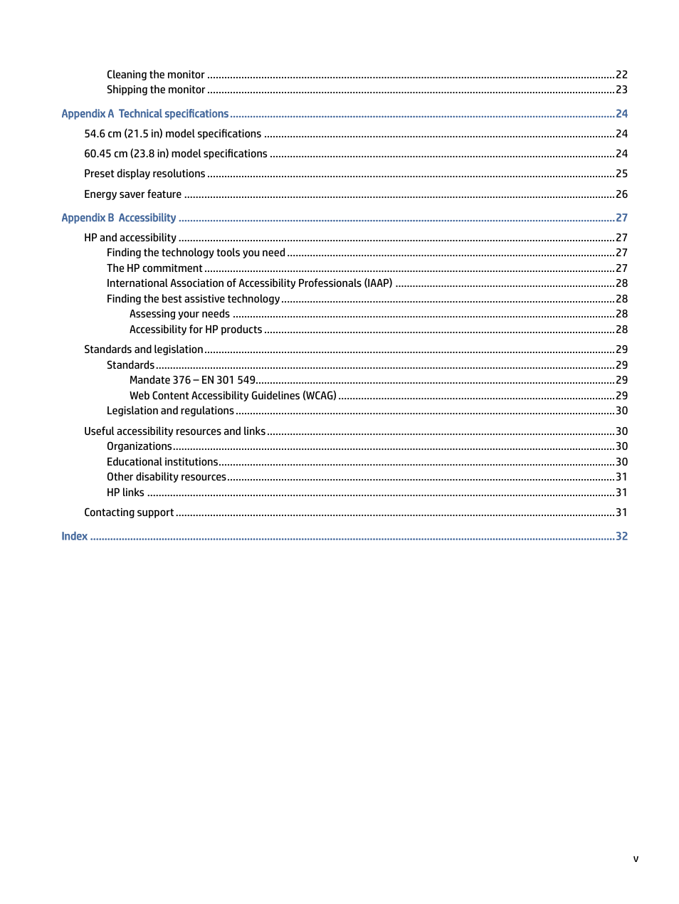 HP P24 G4 23.8" 16:9 IPS Monitor User Manual | Page 5 / 37