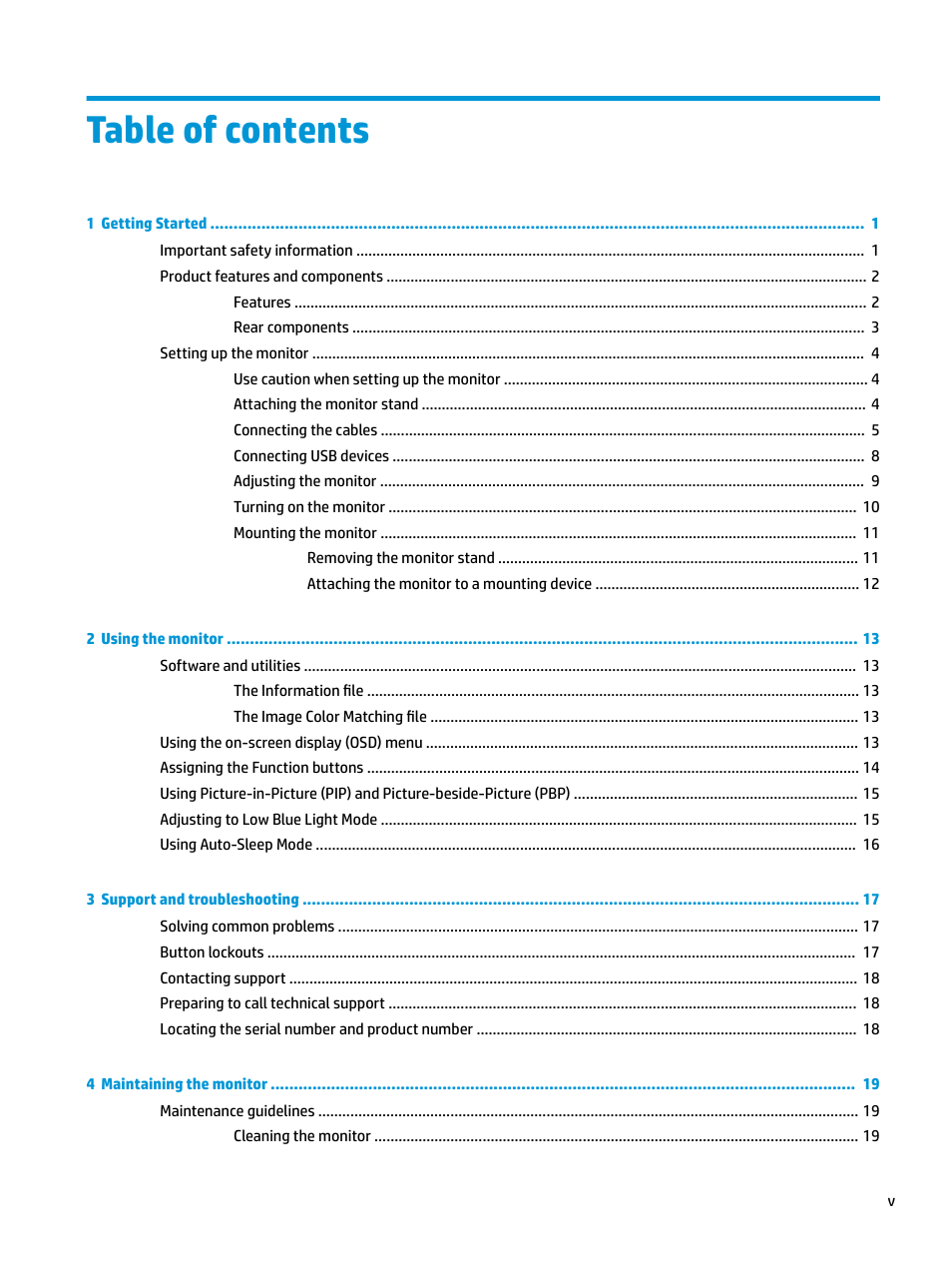 HP Z32 31.5" 16:9 4K UHD IPS Display (Smart Buy) User Manual | Page 5 / 29