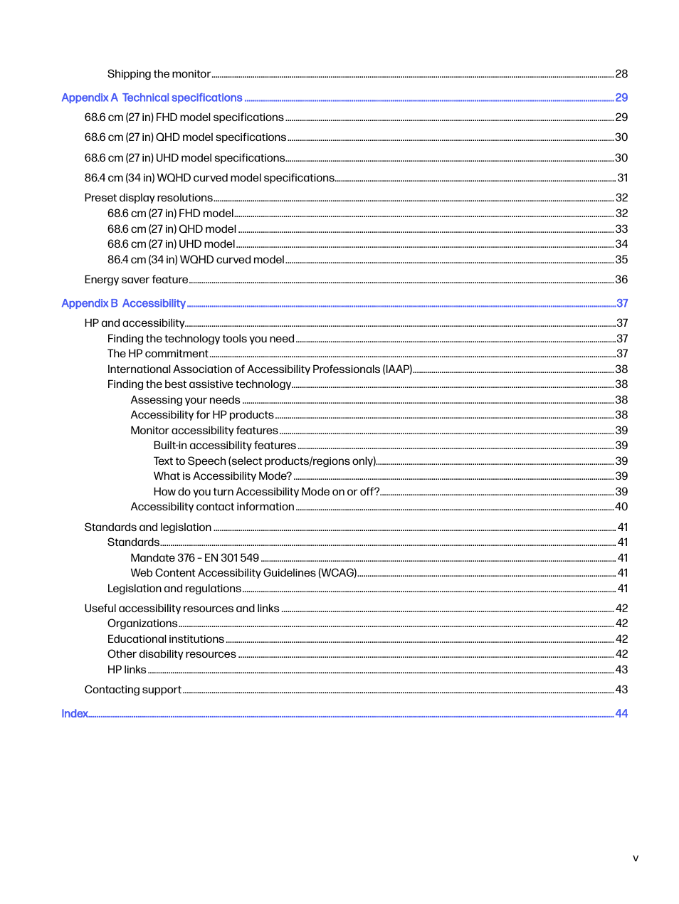 HP OMEN 27s 27" HDR 240 Hz Gaming Monitor User Manual | Page 5 / 49