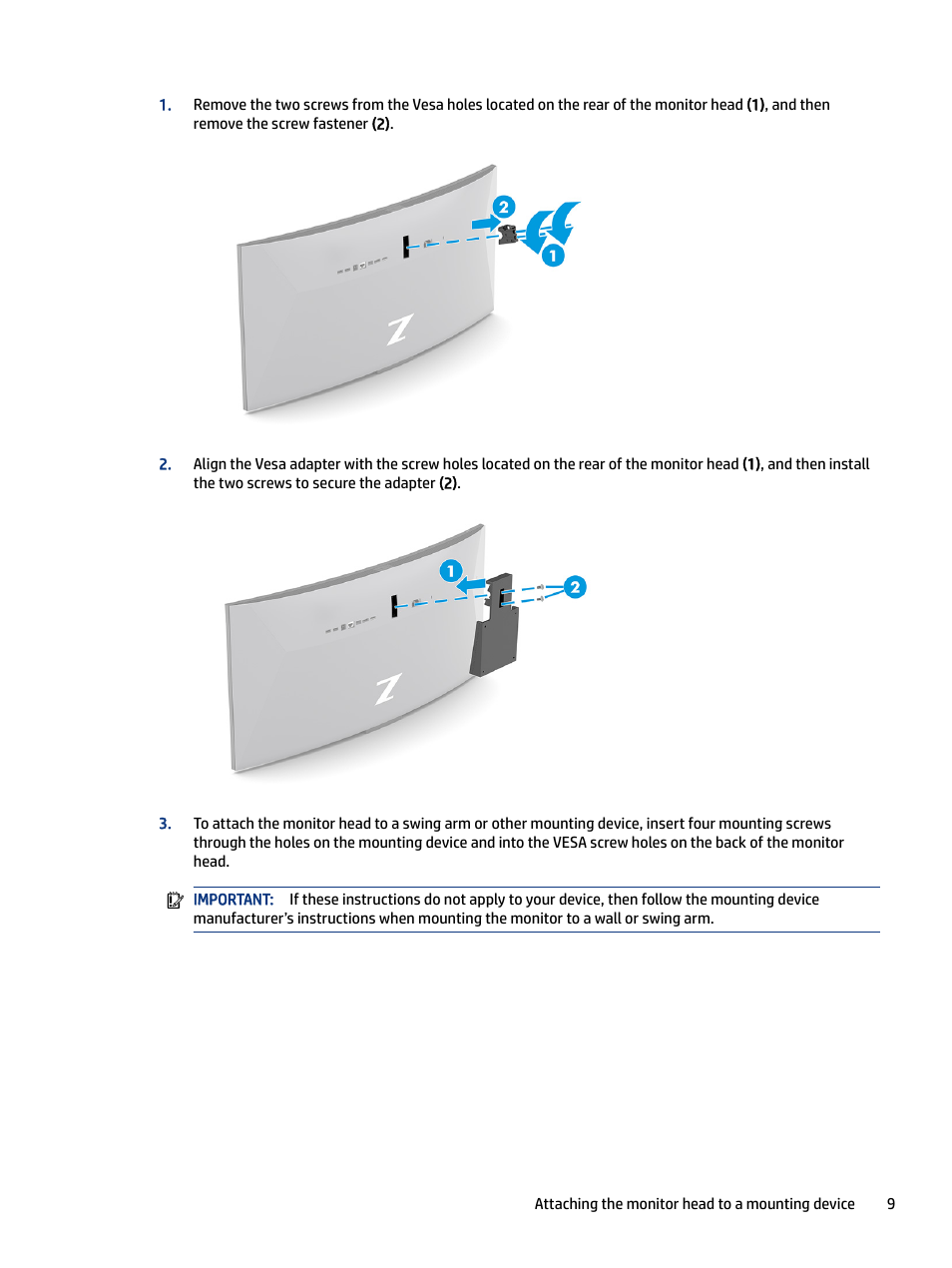 HP Z34C G3 34" 21:9 Curved WQHD IPS Monitor User Manual | Page 14 / 45