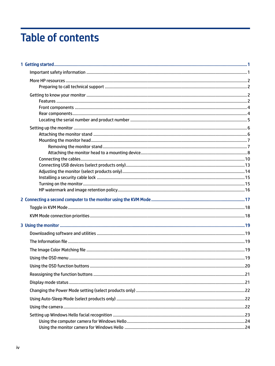 HP Z34C G3 34" 21:9 Curved WQHD IPS Monitor User Manual | Page 4 / 45