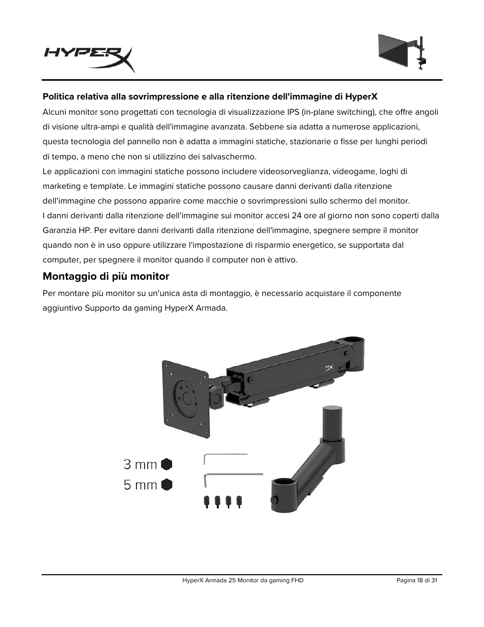 Montaggio di più monitor | HyperX Armada 25 24.5" 240 Hz Gaming Monitor User Manual | Page 143 / 499